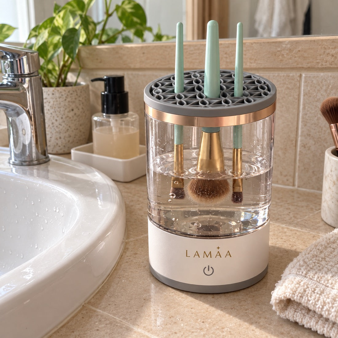 Illustrative LAMAA product photograph in a home setting