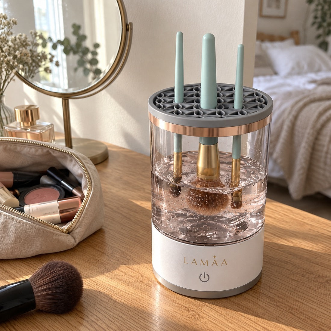 Illustrative LAMAA product photograph in a home setting
