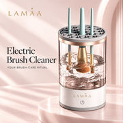 Lamaa Electric Brush Cleaner + Free Brush Set