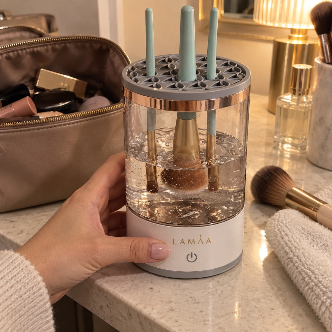 Illustrative LAMAA product photograph in a home setting